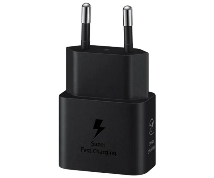 Ładowarka i akumulator SAMSUNG Ładowarka Sieciowa 25W USB-C czarna